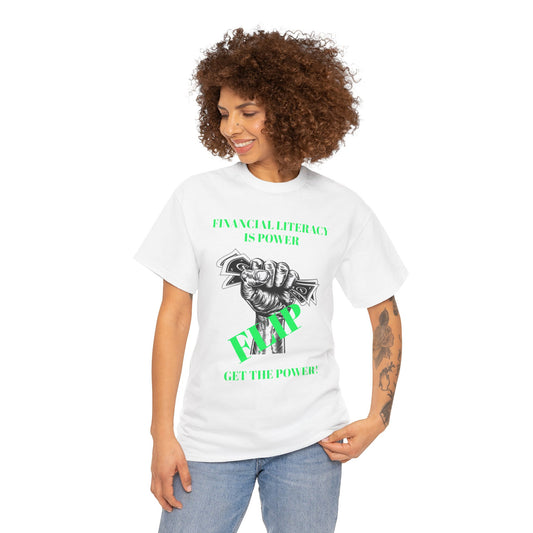 Financial Literacy Is Power Unisex Heavy Cotton Tee